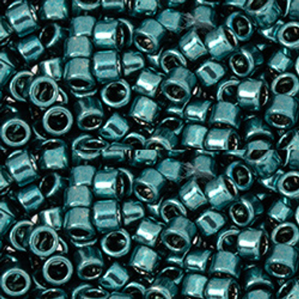 Toho AIKO 11/0 Seed Beads GALVANIZED TEAL HEMATITE