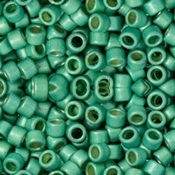 Toho AIKO 11/0 Seed Beads PERMAFINISH GALVANIZED MATTE LT TEAL