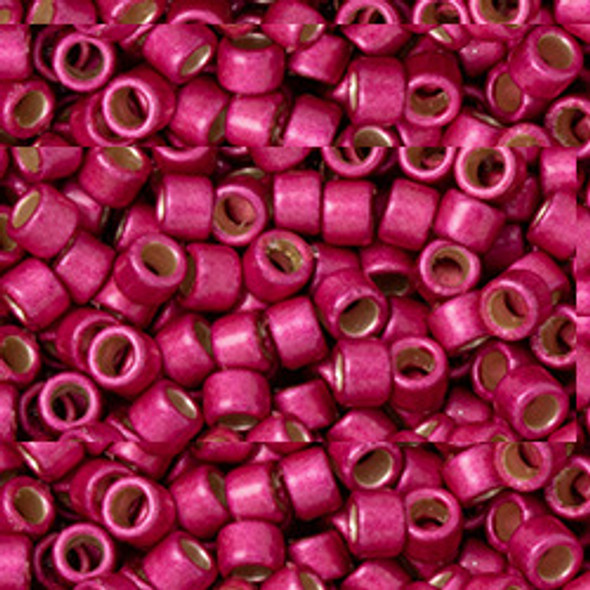 Toho AIKO 11/0 Seed Beads PERMAFINISH GALVANIZED MATTE ORCHID