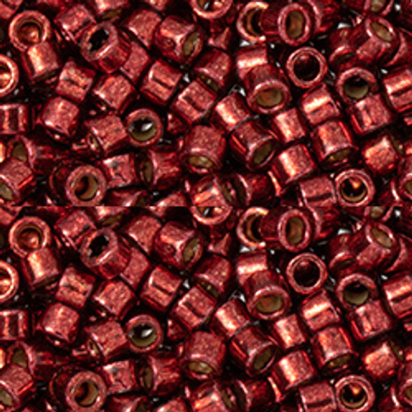 Toho AIKO 11/0 Seed Beads PERMAFINISH GALVANIZED BRICK RED