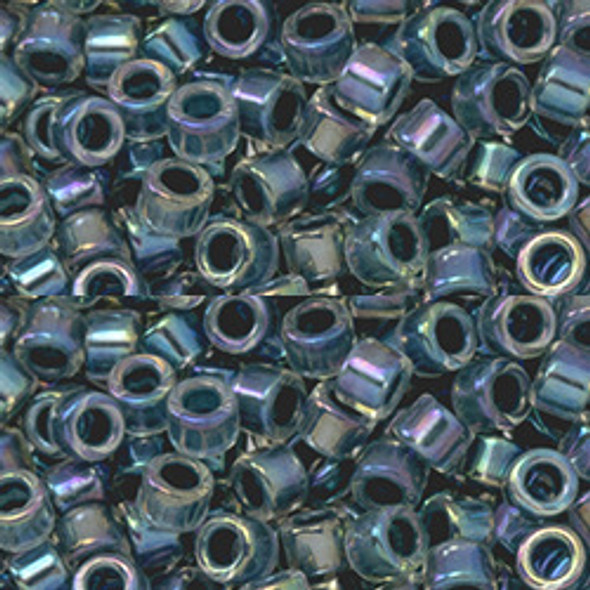 Toho AIKO 11/0 Seed Beads MONTANA BLUE-LINED CRYSTAL RAINBOW