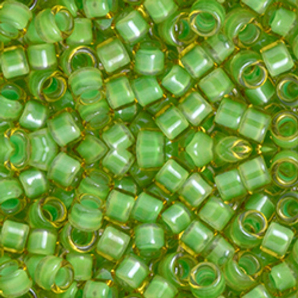 Toho AIKO 11/0 Seed Beads MINT JULEP-LINED JONQUIL