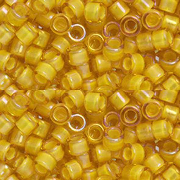 Toho AIKO 11/0 Seed Beads YELLOW-LINED JONQUIL