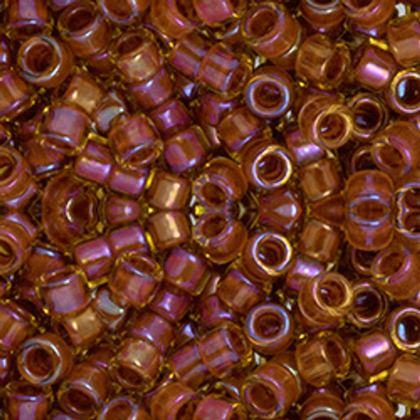Toho AIKO 11/0 Seed Beads BRICK RED-LINED JONQUIL