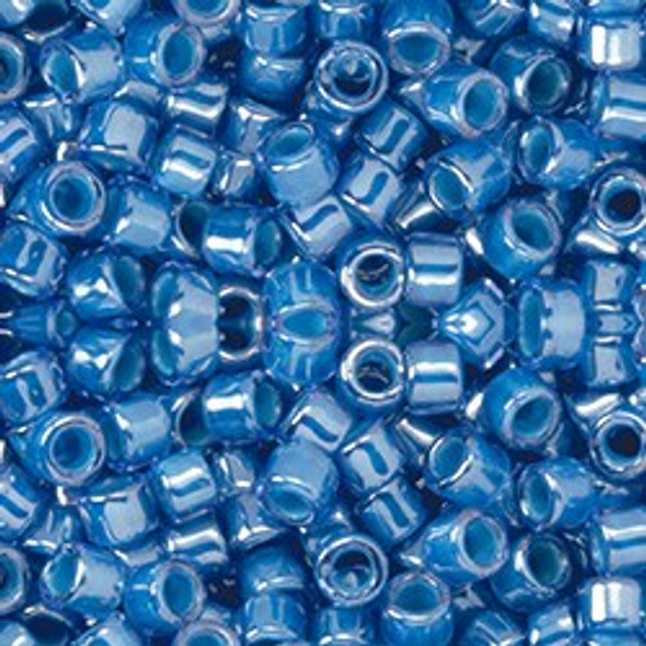 Toho AIKO 11/0 Seed Beads CORNFLOWER-LINED CRYSTAL