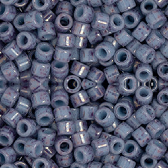 Toho AIKO 11/0 Seed Beads MARBLED LT BLUE-AMETHYST