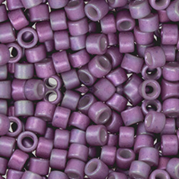 Toho AIKO 11/0 Seed Beads OPAQUE MATTE BLACKBERRY RAINBOW