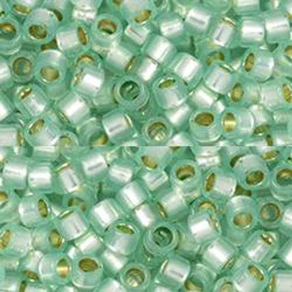 Toho AIKO 11/0 Seed Beads PERMAFINISH TRANSLUCENT SILVER-LINED LT PERIDOT