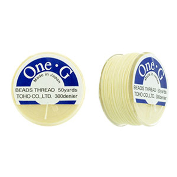 Toho One-G Beading Thread CREAM