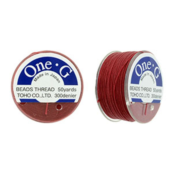 Toho One-G Beading Thread RED