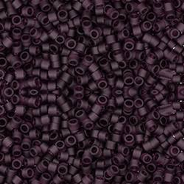 Toho Treasure 11/0 TRANSPARENT FROSTED MED AMETHYST Seed Beads