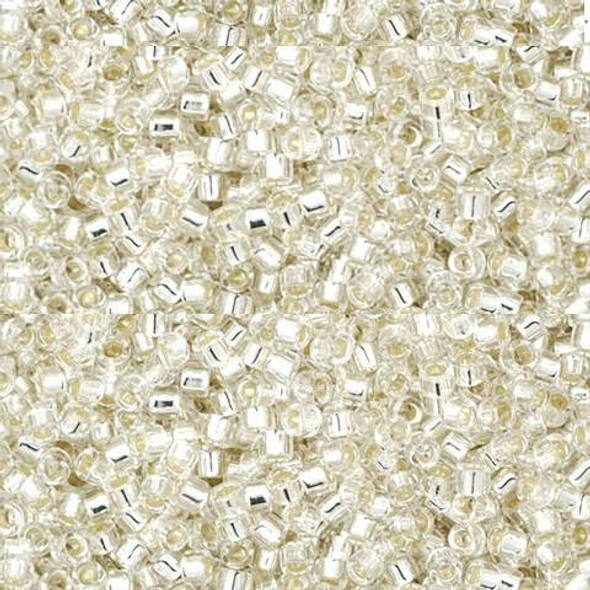 Toho Treasure 11/0 TRANSPARENT SILVER-LINED CRYSTAL Seed Beads