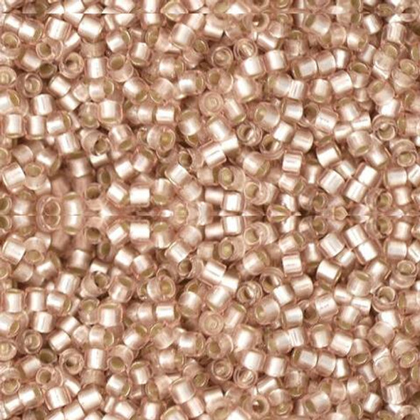 Toho Treasure 11/0 MATTE SILVER-LINED ROSALINE Seed Beads