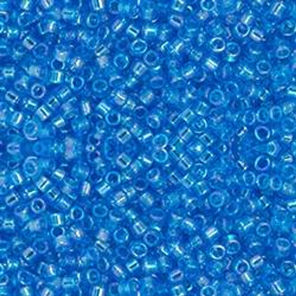 Toho Treasure 11/0 TRANSPARENT DARK AQUA RAINBOW Seed Beads
