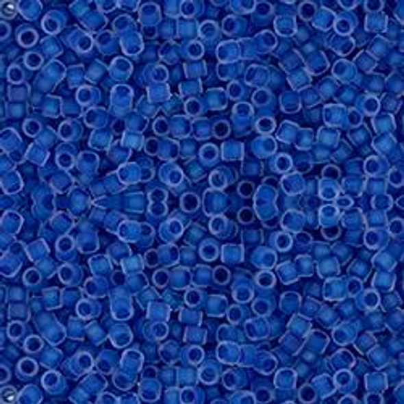 Toho Treasure 11/0 FROSTED CARIBBEAN BLUE-LINED CRYSTAL Seed Beads