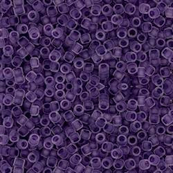 Toho Treasure 11/0 FROSTED GRAPE-LINED CRYSTAL RAINBOW Seed Beads