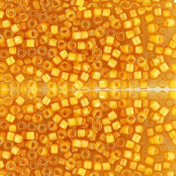 Toho Treasure 11/0 YELLOW-LINED JONQUIL Seed Beads