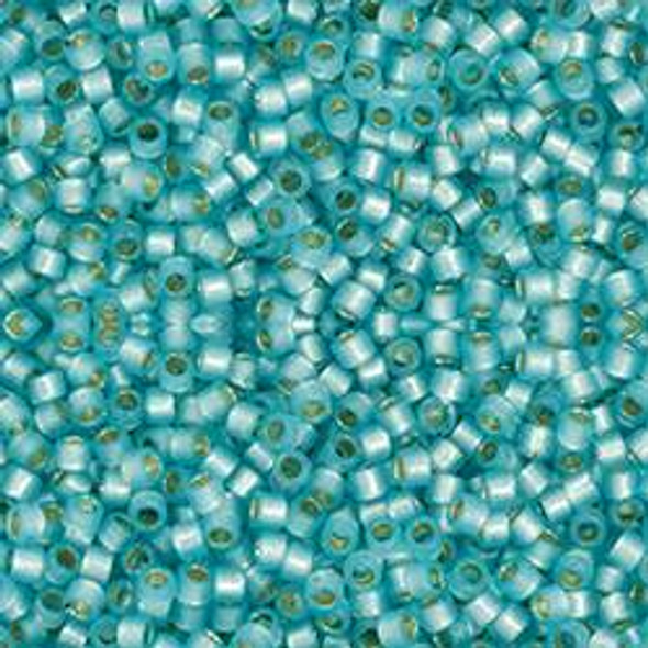 Toho Treasure 11/0 PERMAFINISH TRANSLUCENT SILVER-LINED AQUA Seed Beads