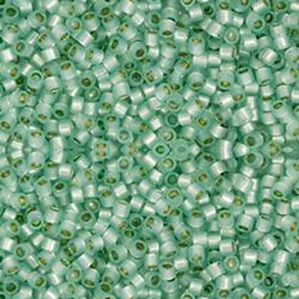 Toho Treasure 11/0 PERMAFINISH TRANSLUCENT SILVER-LINED LT PERIDOT Seed Beads