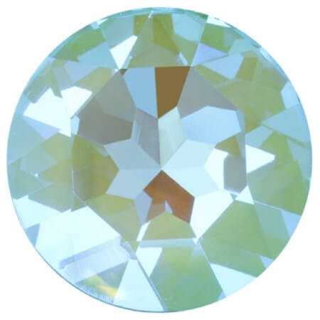 Krakovski Crystal Fancy Round Stone 27mm AQUAMARINE Delite Fireglow