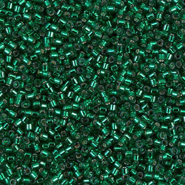 Miyuki DELICA 11/0 DYED SILVERLINED EMERALD