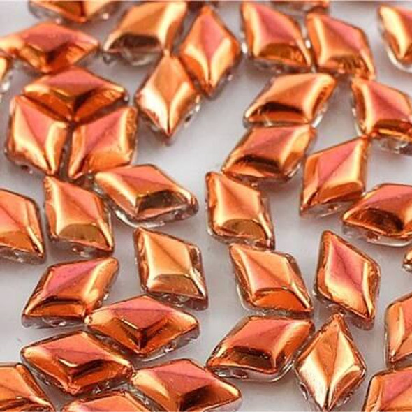 Mini GemDuo CRYSTAL SUNSET 6x4mm 2-Hole Czech Glass Beads