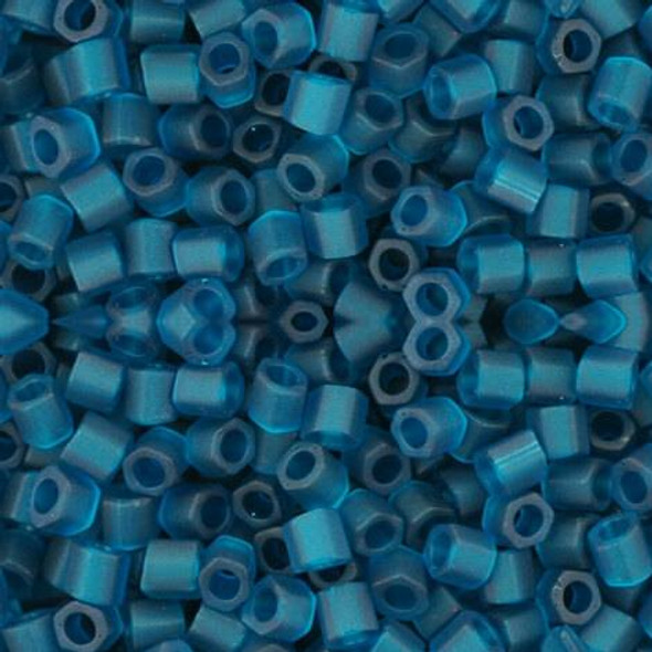 Toho HEXAGON 8/0 Seed Beads TRANSPARENT FROSTED TEAL