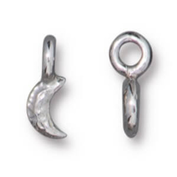 TierraCast CHARM-Crescent Moon-Silver Plated