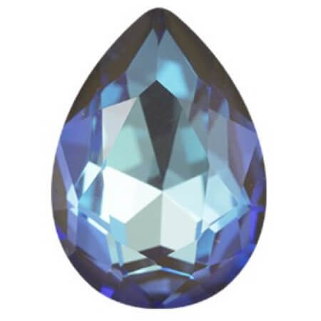 Krakovski Crystal Tear Drop 10x14mm MAJESTIC BLUE Delite Fireglow