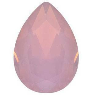 Krakovski Crystal Tear Drop 13x18mm ROSE WATER OPAL