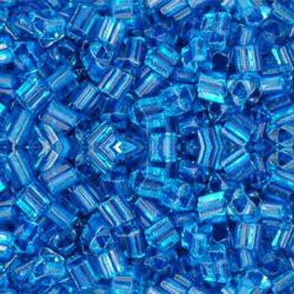 Toho TRIANGLE 8/0 Seed Beads AQUA CAPRI LINED