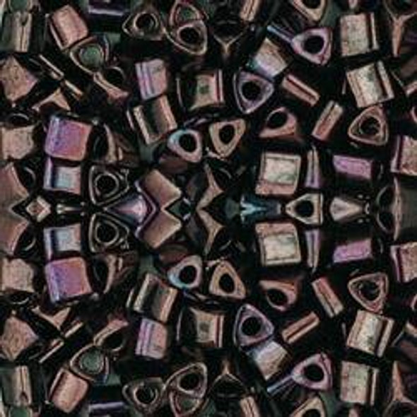 Toho TRIANGLE 8/0 Seed Beads HYBRID ANTIQUED METALLIC PURPLE