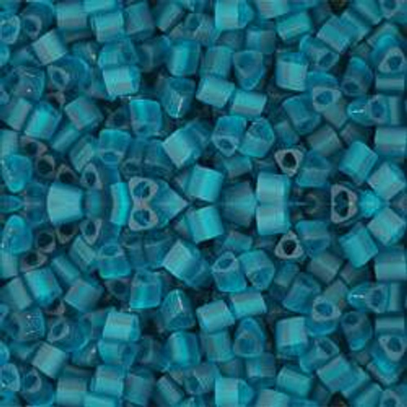 Toho TRIANGLE 11/0 Seed Beads TRANSPARENT FROSTED TEAL