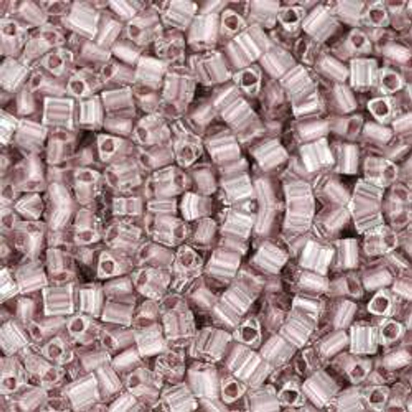 Toho TRIANGLE 11/0 Seed Beads CRYSTAL LAVENDER LINED