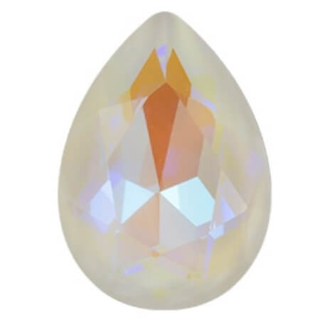 Krakovski Crystal Tear Drop 10x14mm CRYSTAL SHELL Delite Fireglow