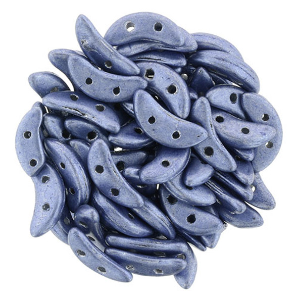 2-Hole Crescent Beads SATURATED METALLIC SAPPHIRE