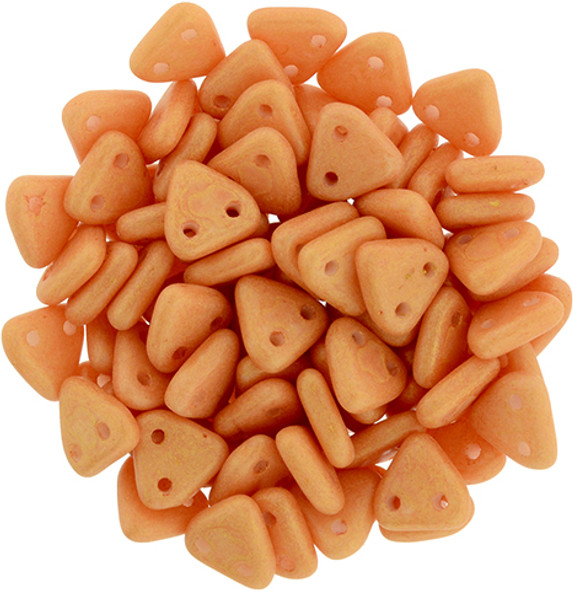 2-Hole TRIANGLE Beads 6mm CzechMates PACIFICA TANGERINE