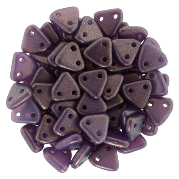 2-Hole TRIANGLE Beads 6mm CzechMates HALO ETHEREAL REGAL