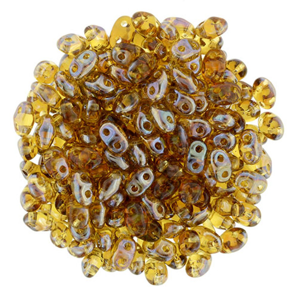 MiniDuo 2x4mm 2-Hole Czech Glass Beads TOPAZ CELSIAN