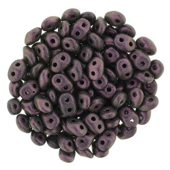 2-Hole SUPERDUO 2x5mm Czech Glass Seed Beads POLYCHROME PINK OLIVE