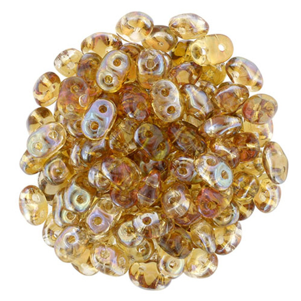 2-Hole SUPERDUO 2x5mm Czech Glass Seed Beads ROSALINE CELSIAN