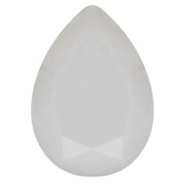 Krakovski Crystal Tear Drop 18x25mm WHITE OPAL