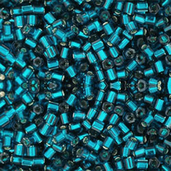 Toho HEXAGON 11/0 Seed Beads SILVER LINED TEAL