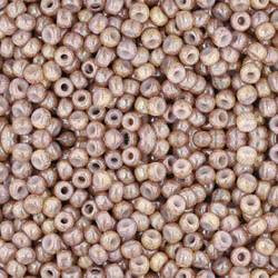 Toho ROUND 11/0 Seed Beads MARBLED OPAQUE PINK AMETHYST
