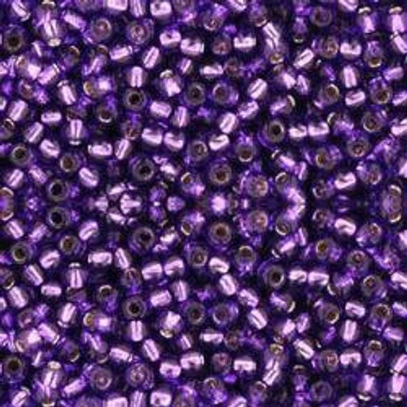 Toho ROUND 11/0 Seed Beads SILVER LINED PURPLE