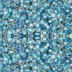 Toho ROUND 11/0 Seed Beads RAINBOW CRYSTAL LT CAPRI LINED