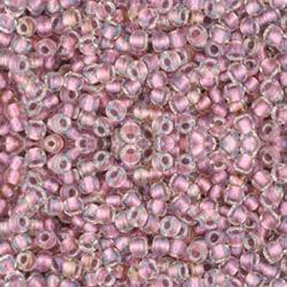 Toho ROUND 11/0 Seed Beads CRYSTAL ROSE GOLD LINED