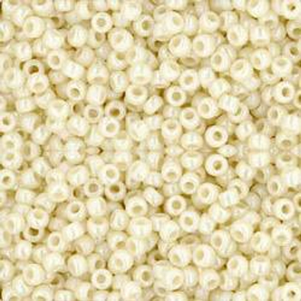 Toho ROUND 11/0 Seed Beads OPAQUE RAINBOW LT BEIGE