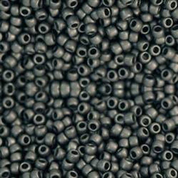 Toho ROUND 11/0 Seed Beads HIGHER METALLIC FROSTED GRAY