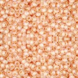 Toho ROUND 11/0 Seed Beads RAINBOW CRYSTAL APRICOT LINED